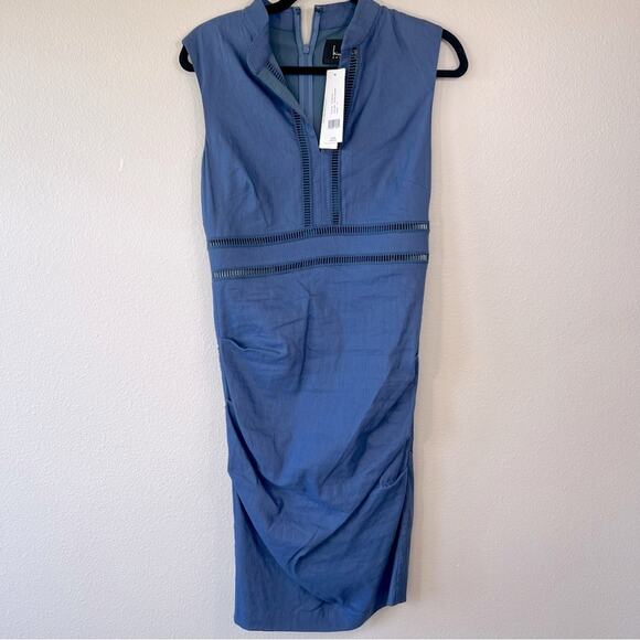 Nicole Miller Blue Sleeveless Dress - Picture 1 of 6